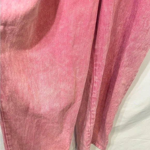 Pink Denim Jumpsuit - Picture 5 of 11